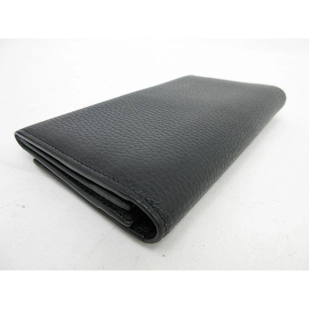 GUCCI Long Wallet Interlocking Black Leather - Picture 5 of 9